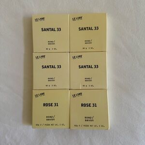 Le Labo - Santal 33 and Rose 31 Bar Soap 60g Set of 6